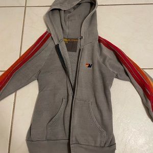 Aviator nation, gray zip up